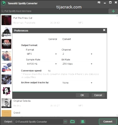 Tuneskit Spotify Converter Crack