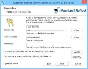 macrium reflect offline activation key