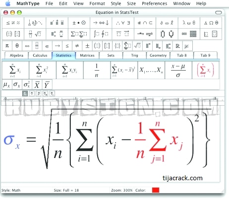 mathtype space