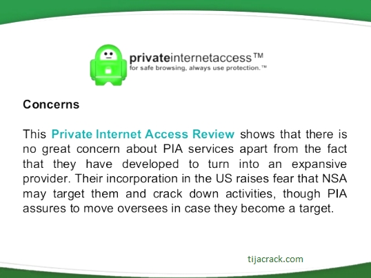 how big is the private internet access installer