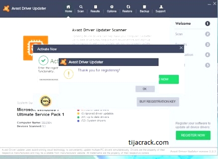 avast driver updater registration key free download