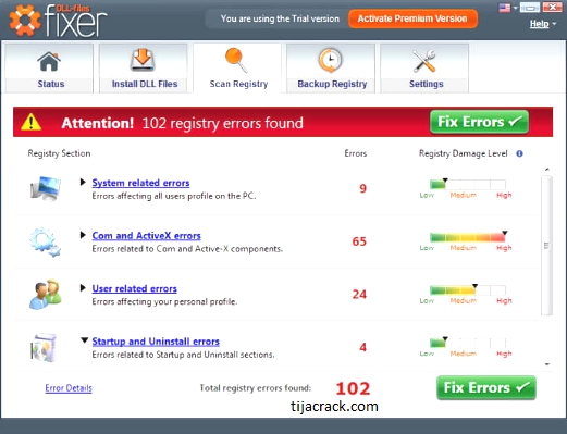 DLL Files Fixer Premium Crack