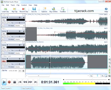 mixpad multitrack recording software cracked