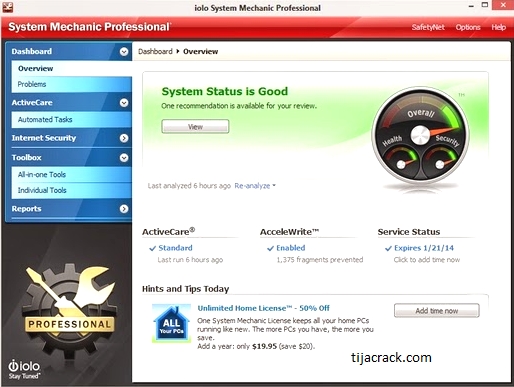 System Mechanic Pro Crack