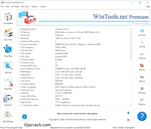 WinTools net Premium Crack