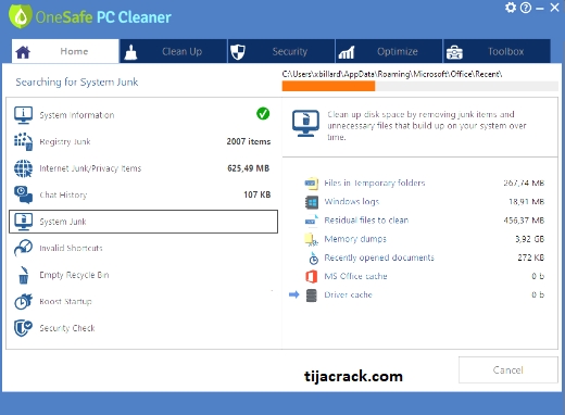 OneSafe PC Cleaner Pro Crack