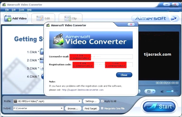 aimersoft video converter ultimate registration code