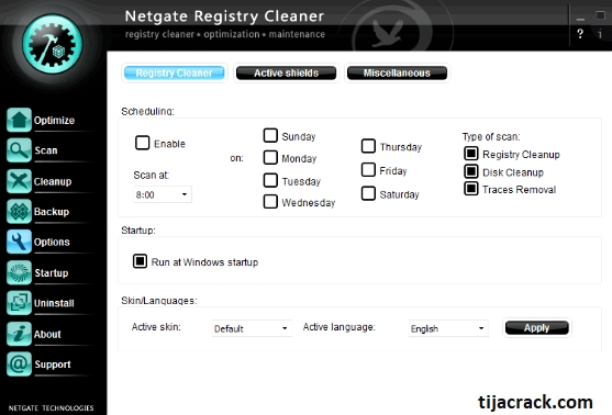 NETGATE Registry Cleaner Crack