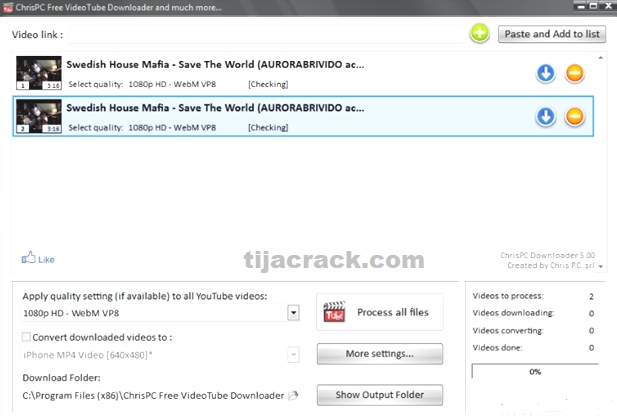 ChrisPC VideoTube Downloader Pro Crack