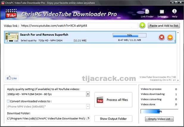 ChrisPC VideoTube Downloader Pro Crack