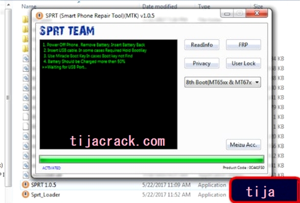 SPRT MTK FRP Tool Crack