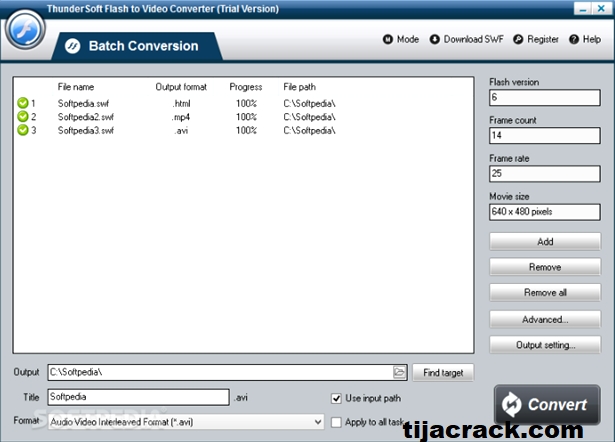 ThunderSoft Flash To Video Converter Crack