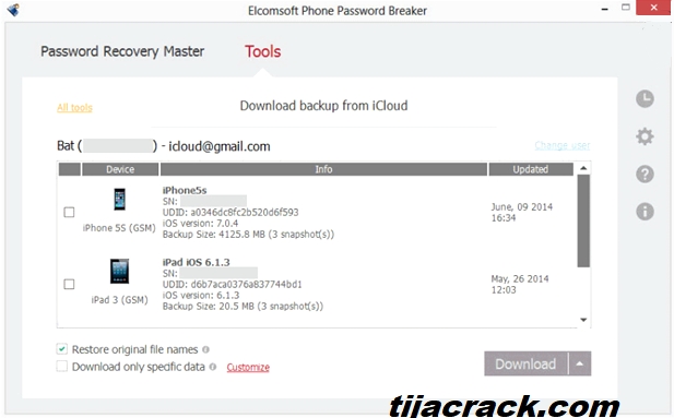 Elcomsoft Phone Breaker Crack