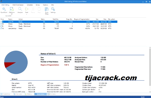 O&O Defrag Professional Crack