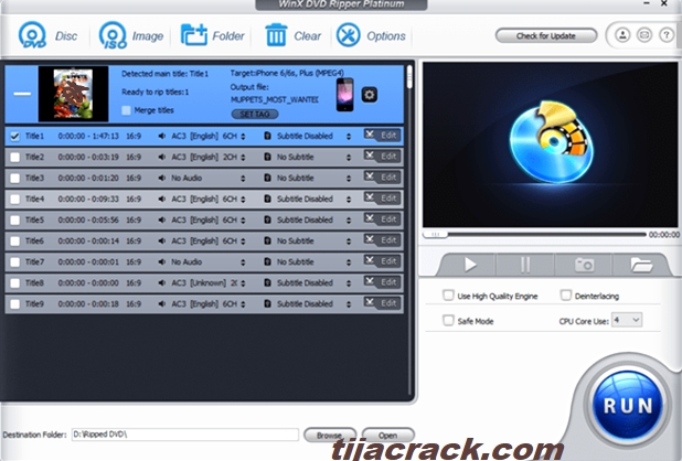 WinX DVD Ripper Crack