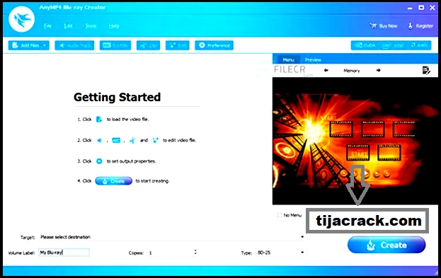 AnyMP4 Blu-ray Creator Crack