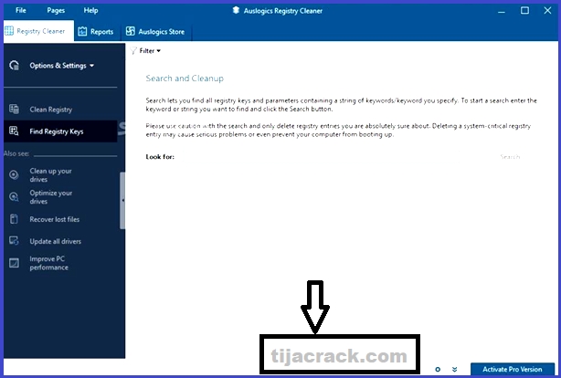 Auslogics Registry Cleaner Crack